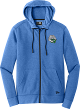 Woodbridge Wolfpack New Era Tri-Blend Fleece Full-Zip Hoodie